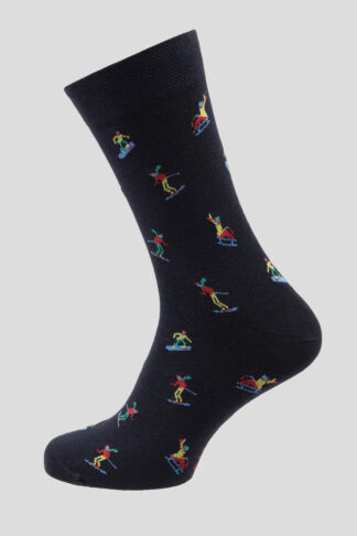 Teget čarape sa zimskim motivom