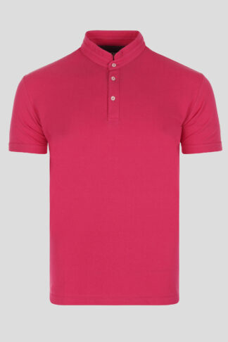 Roze polo majica sa ruskom kragnom