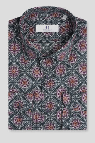 Šarena print košulja casual slim fit 753G