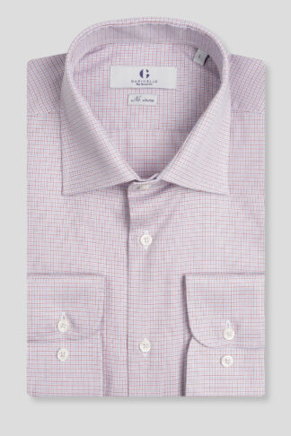 No iron karirana košulja regular slim fit 709J