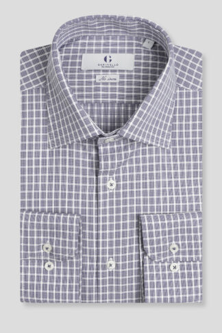 No iron karirana košulja regular slim fit 709J