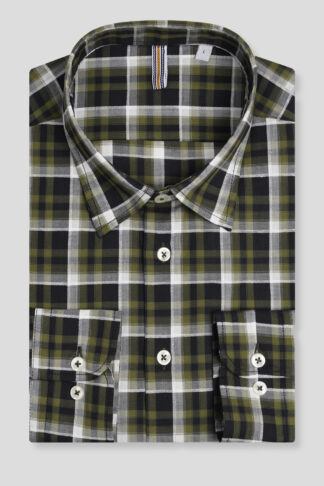 Zelena karirana košulja dug rukav 778A