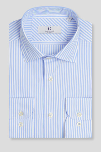 Svetloplava prugasta košulja slim fit 753O