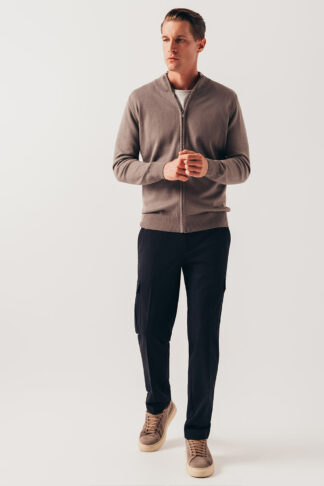 Tamnosivi zip džemper 120B