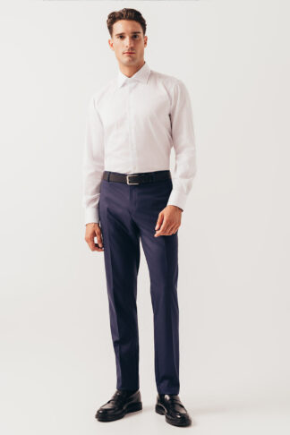 Bela prugasta Double twist košulja 732I