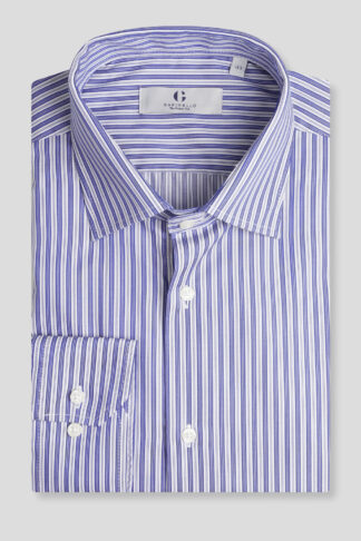 Plava prugasta košulja classic fit 764G
