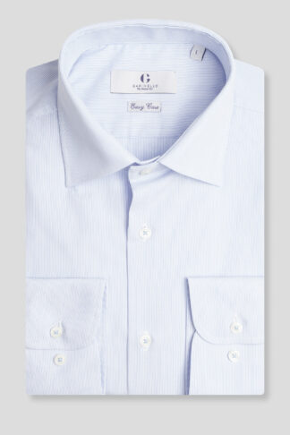 Svetloplava prugasta easy care košulja slim fit (761I)