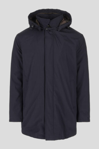 Teget jakna sa kapuljačom na skidanje (180B)