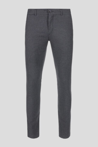 Karirane plave Chino pantalone 470N