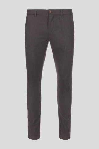 Braon prugaste Chino pantalone 470N